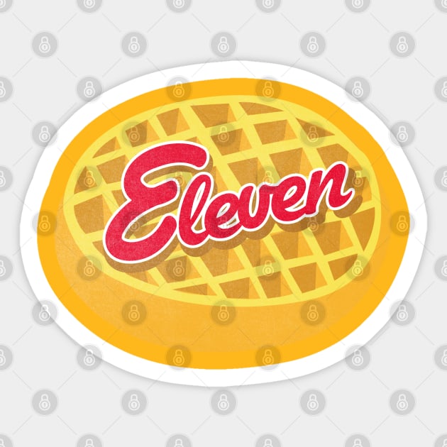 Eleven Eggos Sticker by AGAINSTSOPH